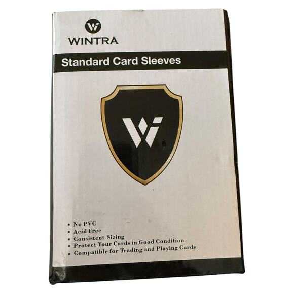 Wintra 200 Standard Trading Playing Card Sleeves Acid Free - Picture 2 of 4